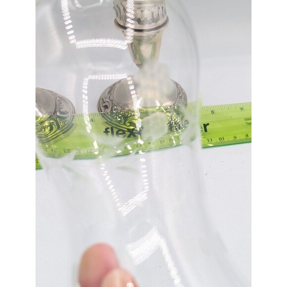 Towle Sterling Silver (weighted) 512 Candle Holders/Candlesticks with Globes - Picture 6 of 9